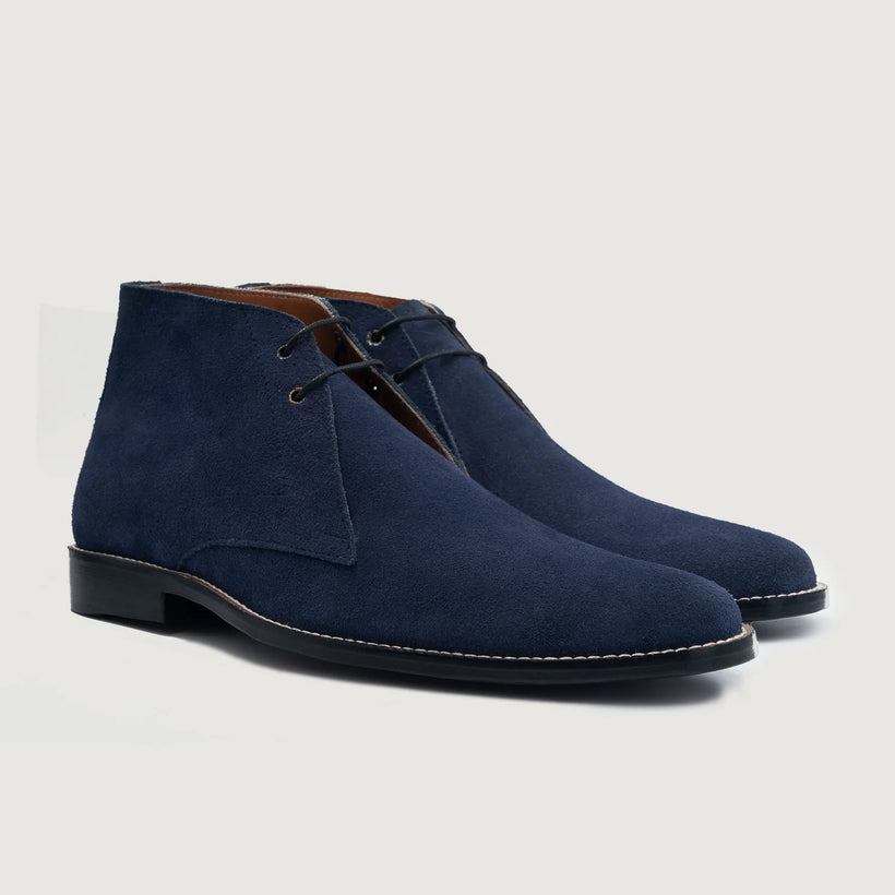 Corry Chukka Midnight Синяя Suede Leather Boots мужская
