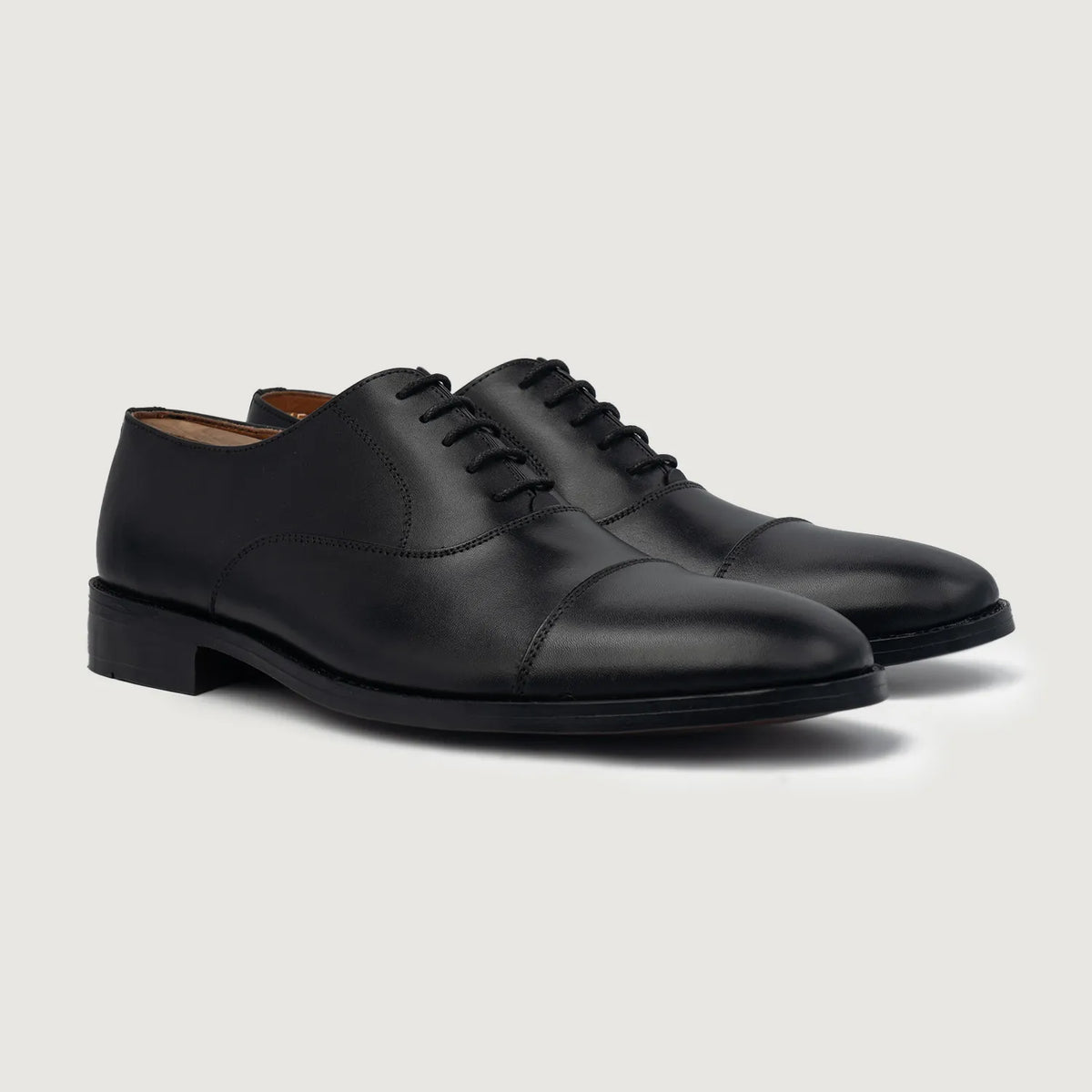 Professor Oxford Черный Кожаная обувь для Мужчин For Men в натуральной черной яловой коже - Вид сбоку | Купить в официальном онлайн-магазине
