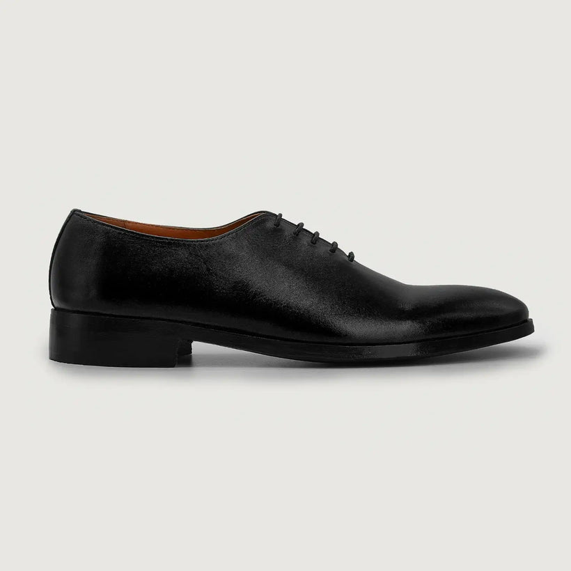 Director Wholecut Черная Leather Shoes мужская