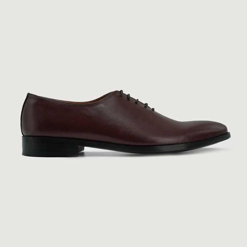 Director Wholecut Бордовая Leather Shoes мужская
