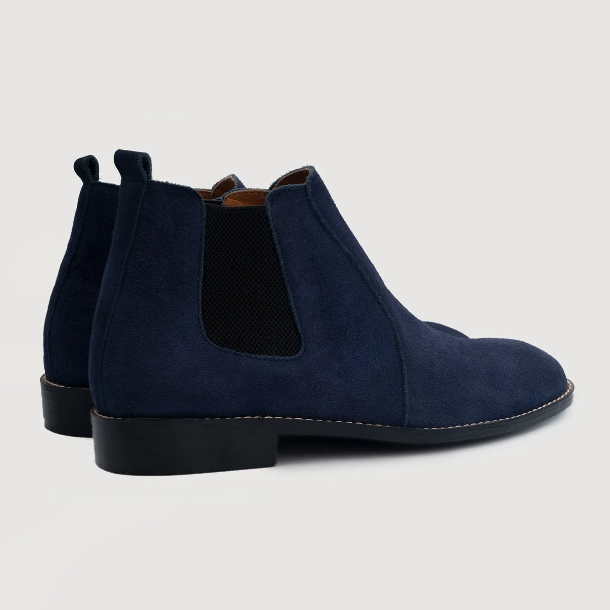 Clarkson Chelsea Midnight Синий Suede Кожаные ботинки для Мужчин For Men - Усиленный задник и точная двойная строчка