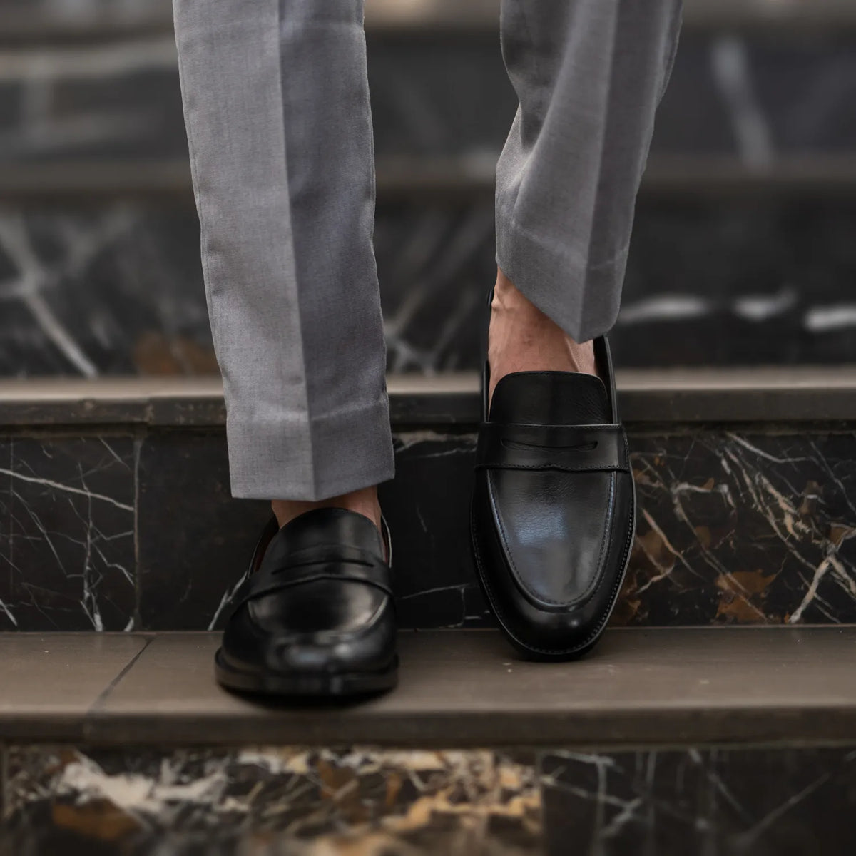 Orlaven Baxton Черный Кожаные лоферы для Мужчин footwear image 9