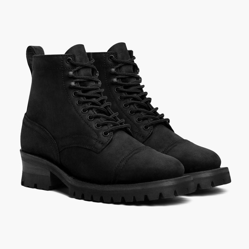 Challenger Черная Matte Leather Boots мужская