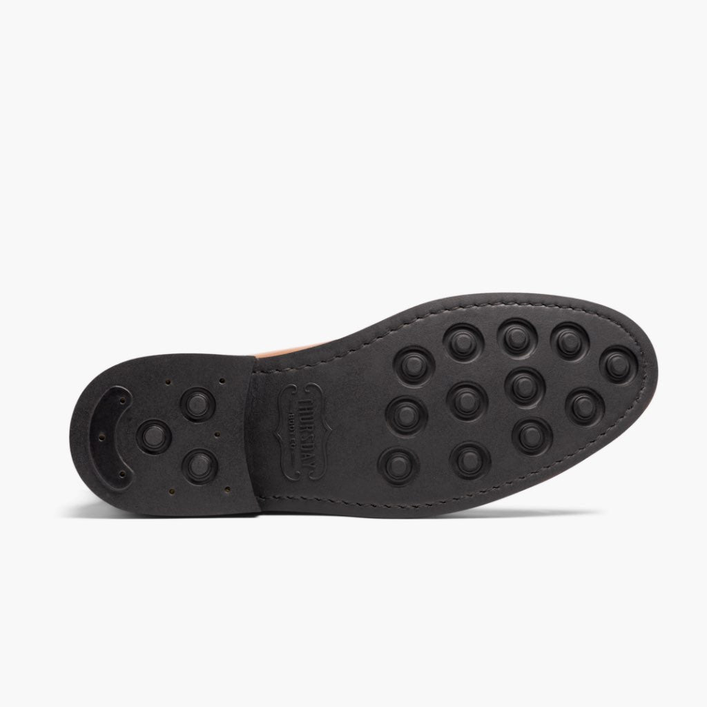 High-Traction Rubber Outsole & Lug Tread Pattern on Duke Brandy Кожаные ботинки для Мужчин