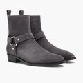 Harness Grey Suede Кожаные ботинки для Мужчин