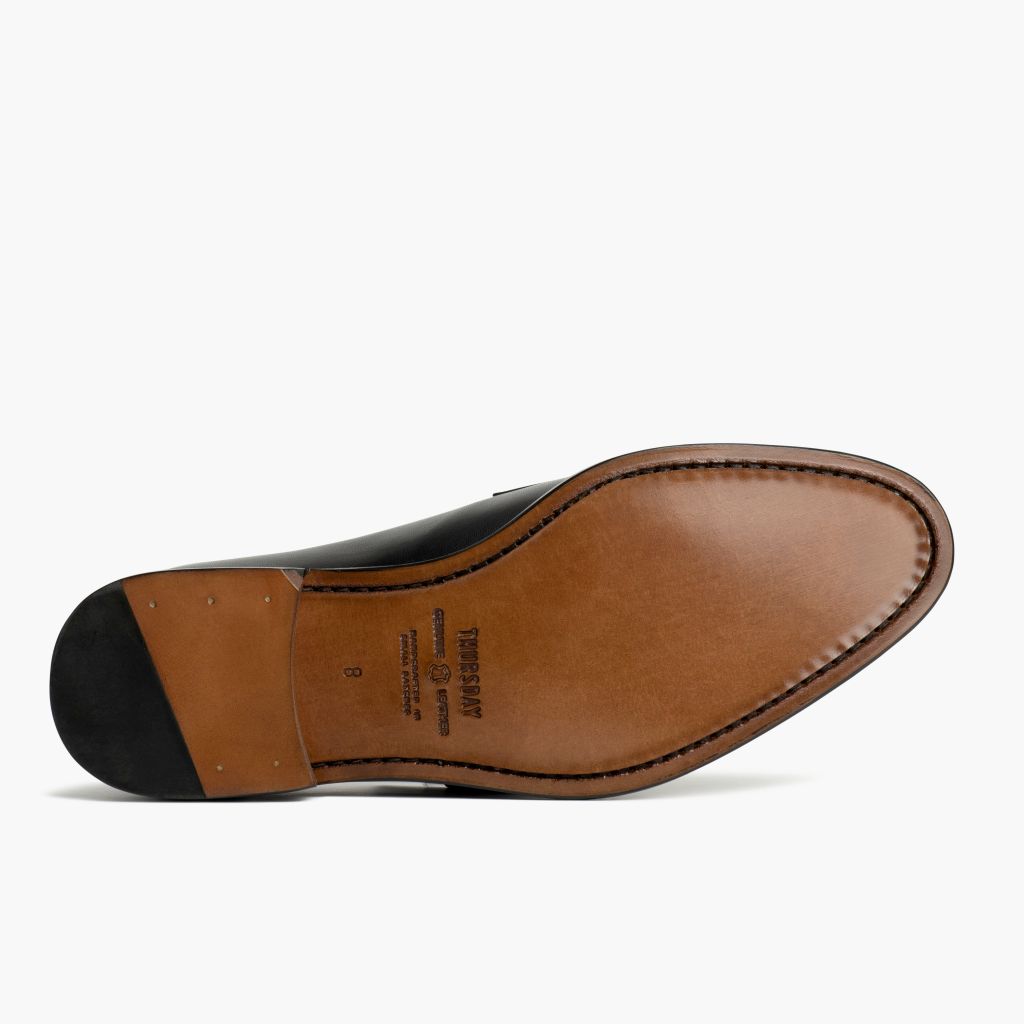 High-Traction Rubber Outsole & Lug Tread Pattern on Lincoln Черный Кожаные кеды для Мужчин