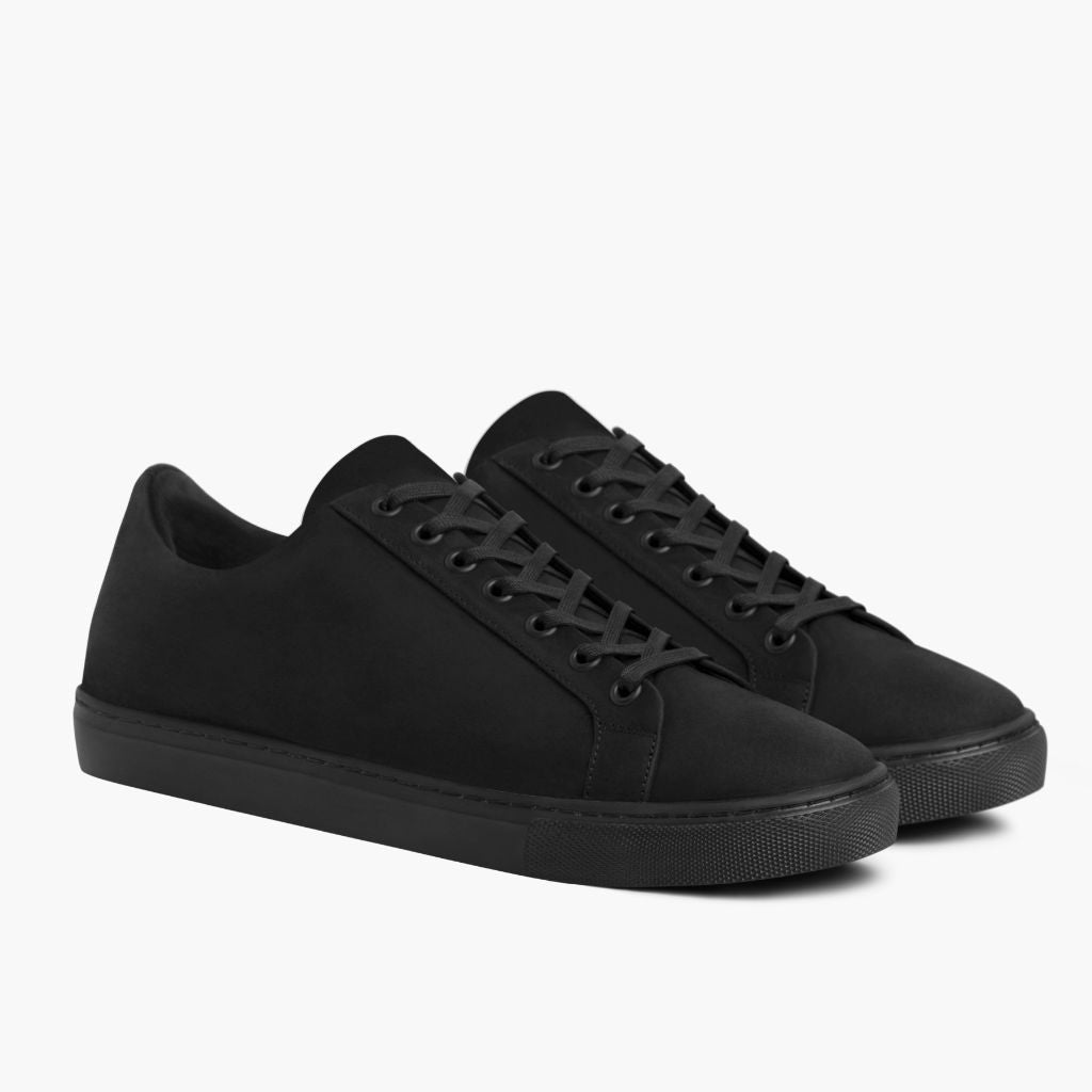 Premier Low Top Черный Matte Кожаные кеды для Мужчин For Men в натуральной черной яловой коже - Вид сбоку | Купить в официальном онлайн-магазине