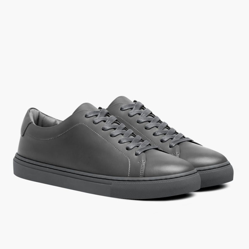 Encore Steel Grey Кожаные кеды для Мужчин