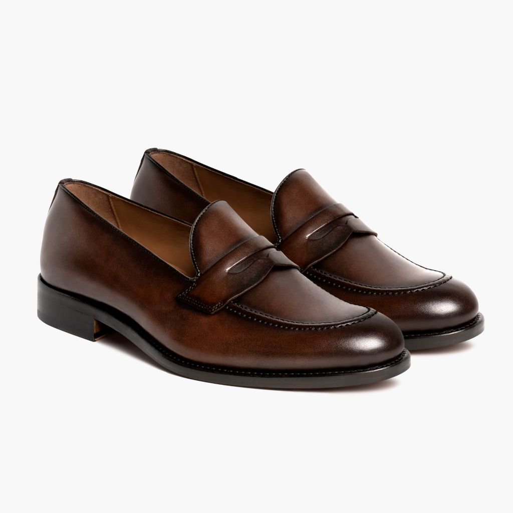 Lincoln Rich Mahogany Кожаные кеды для Мужчин in Classic Full-Grain Leather - Вид сбоку | Купить в официальном онлайн-магазине