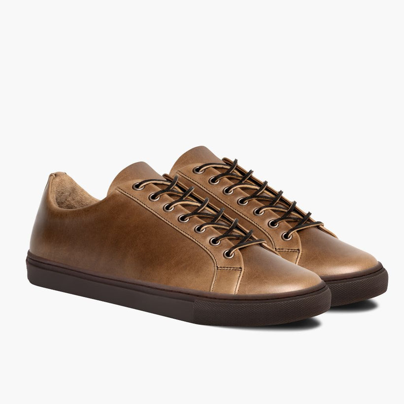Premier Low Top Natural Leather Sneakers мужская