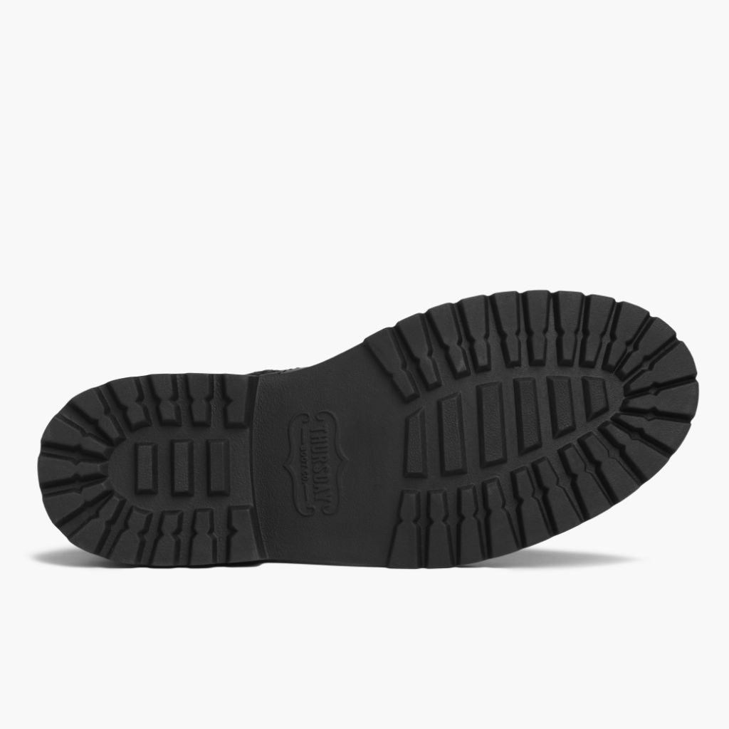 High-Traction Rubber Outsole & Lug Tread Pattern on Stomper Черный (No Zipper) Кожаные ботинки для Мужчин For Men