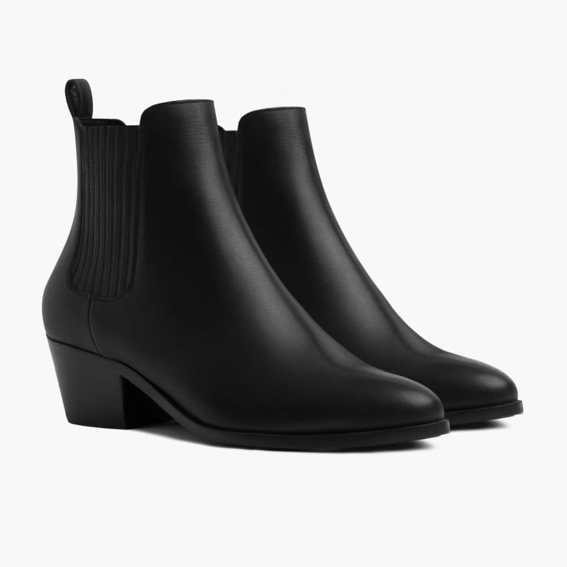 Dreamer Bootie Черный Кожаные ботинки для Женщин