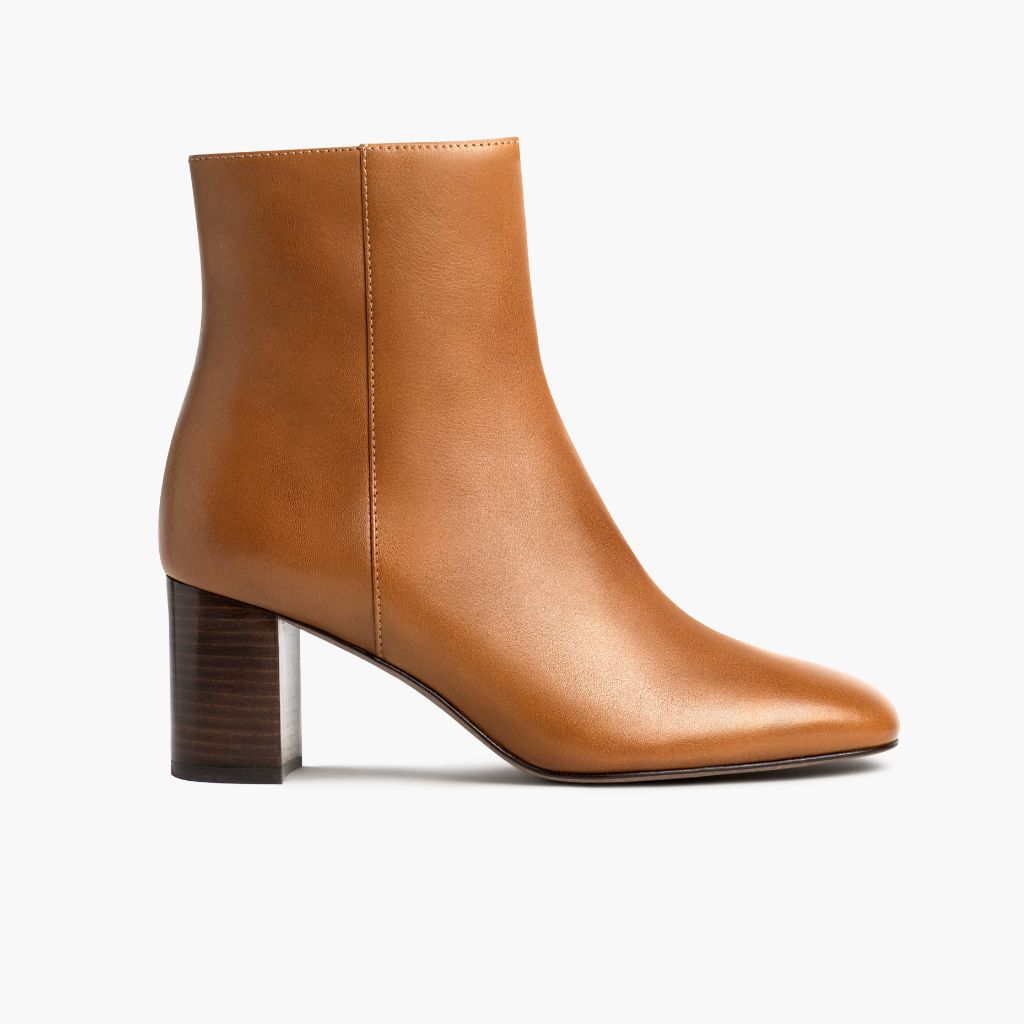 High Standard Toffee Кожаные ботинки для Женщин in Tan Full-Grain Leather - Вид сбоку | Купить в официальном онлайн-магазине
