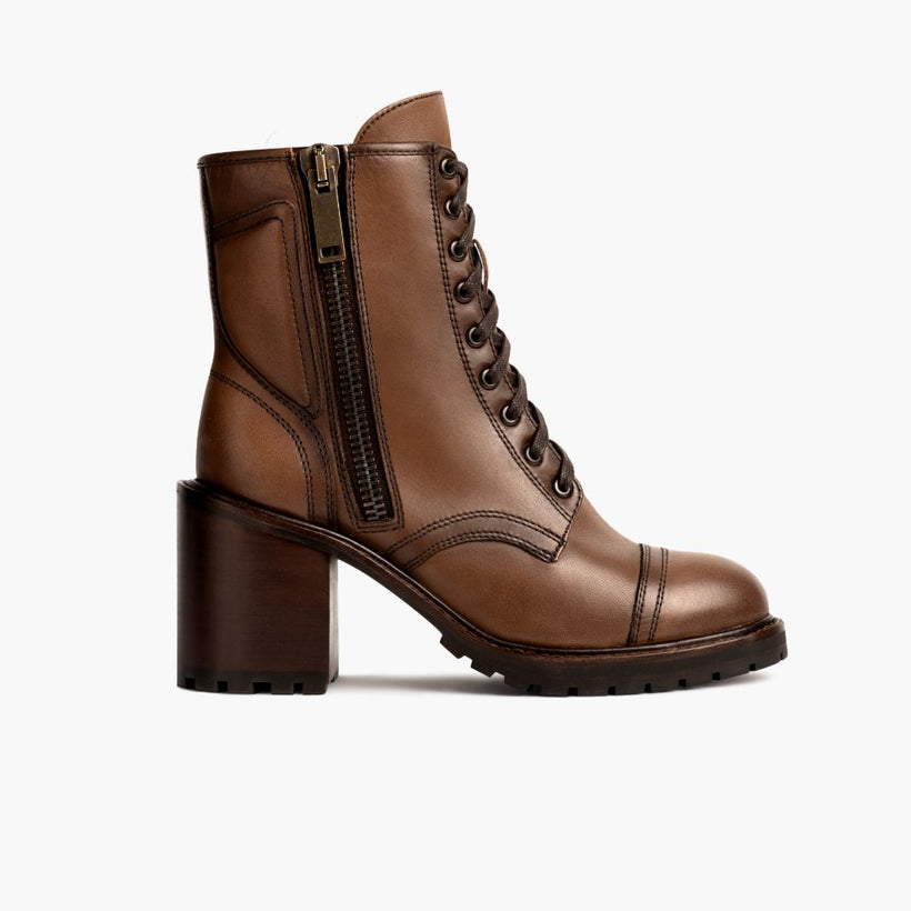 Rebel Amber Wheat Кожаные ботинки для Женщин