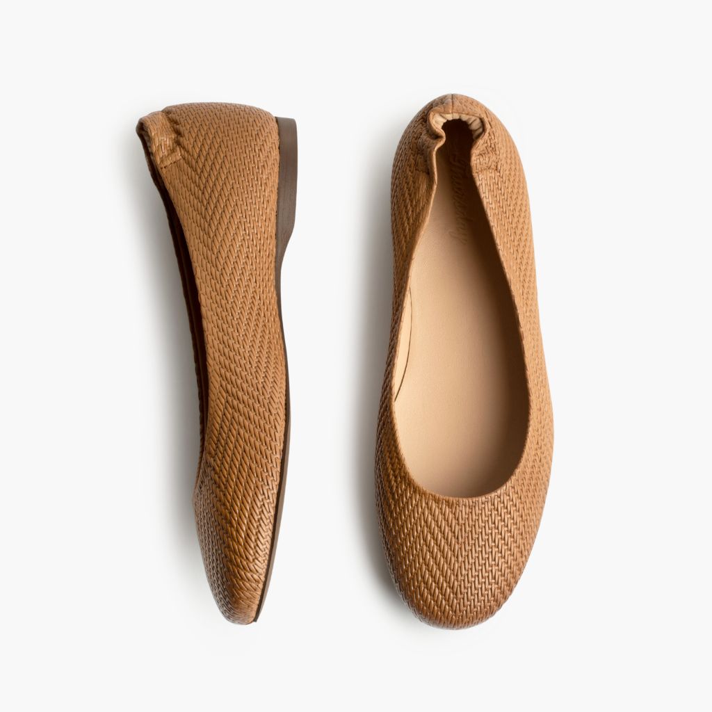 Scrunch Рыжий Embossed Кожаные ботинки для Женщин - Усиленный задник и точная двойная строчка