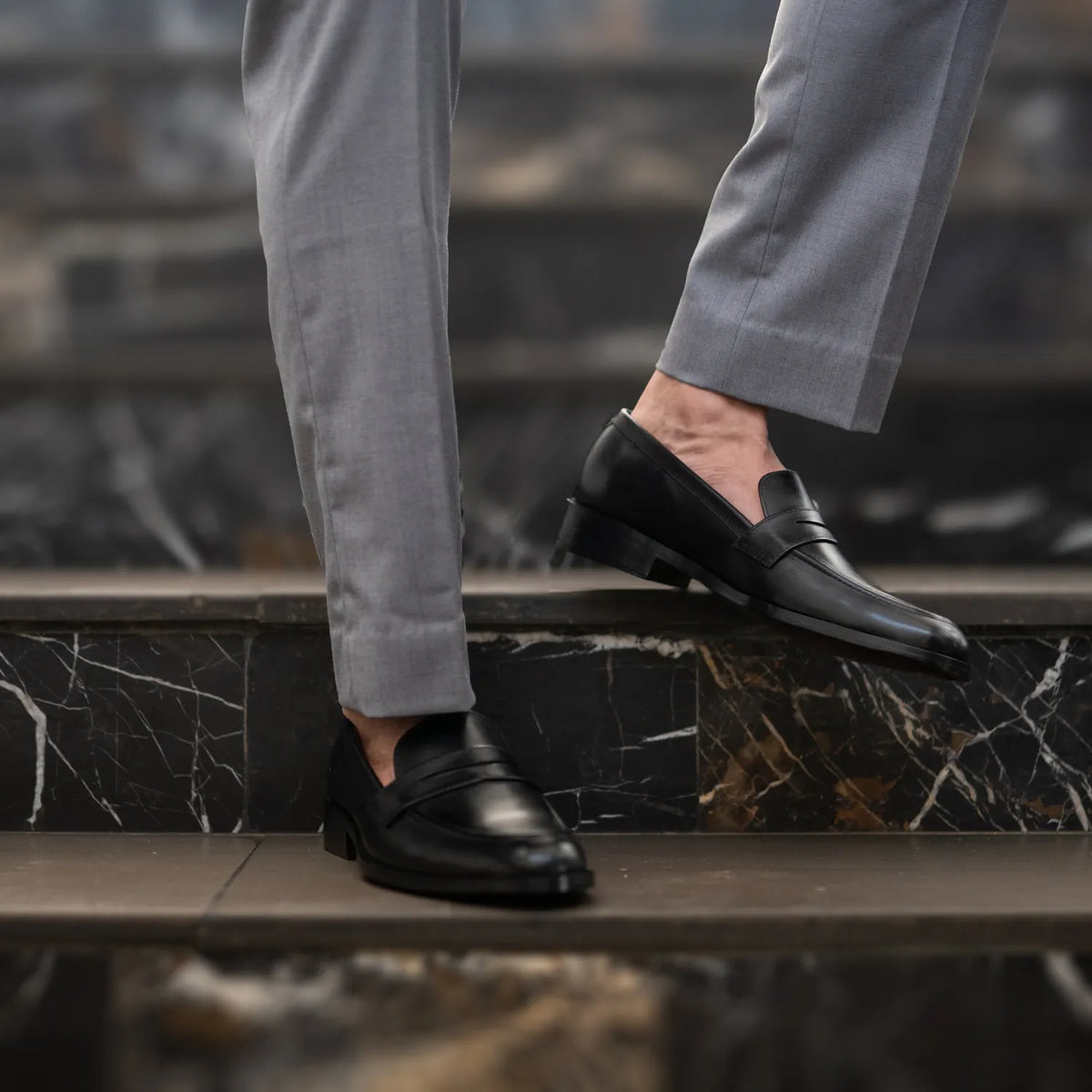 Orlaven Baxton Черный Кожаные лоферы для Мужчин footwear image 10