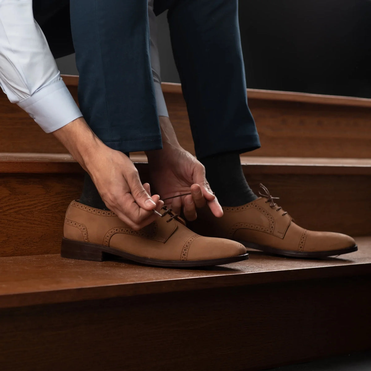 Orlaven Dirk Brogues Derby Коричневый Nubuck Кожаная обувь для Мужчин footwear image 10