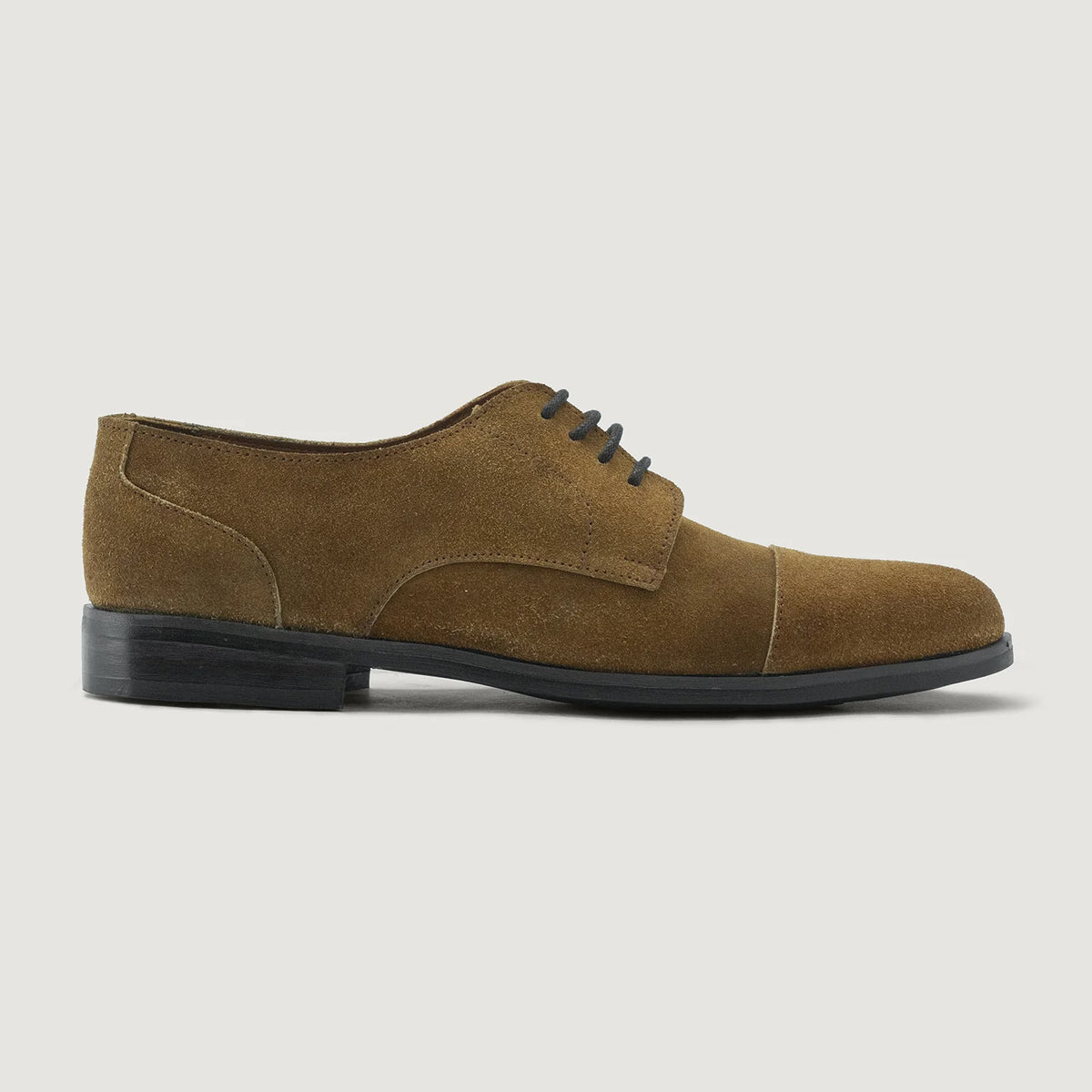 Brown Goatskin Suede Leather Shoes - Рантовая конструкция Goodyear Welt и носок обуви