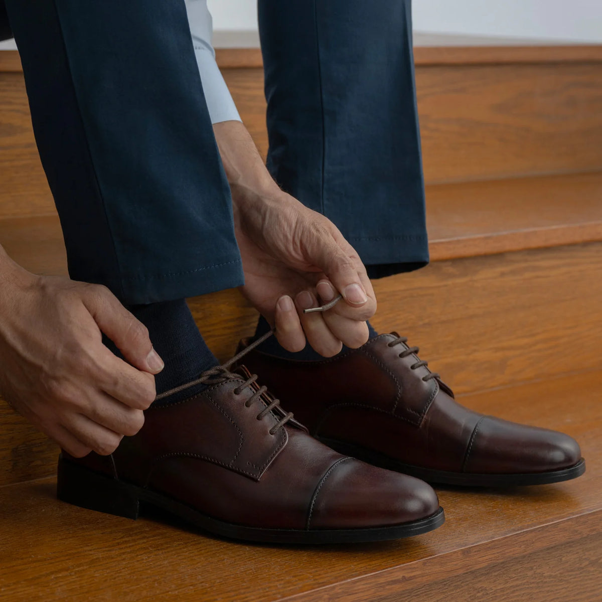 Orlaven Attorney Derby Burnished Коричневый Кожаная обувь - StudGuard для Мужчин footwear image 10