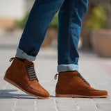 Orlaven Bearman Moc Toe Brown Suede Boots footwear image 9