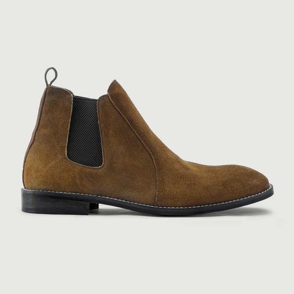 Brown Goatskin Suede Leather Boots - Рантовая конструкция Goodyear Welt и носок обуви