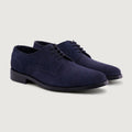 Dirk Brogues Derby Синий Suede Кожаная обувь - StudGuard для Мужчин