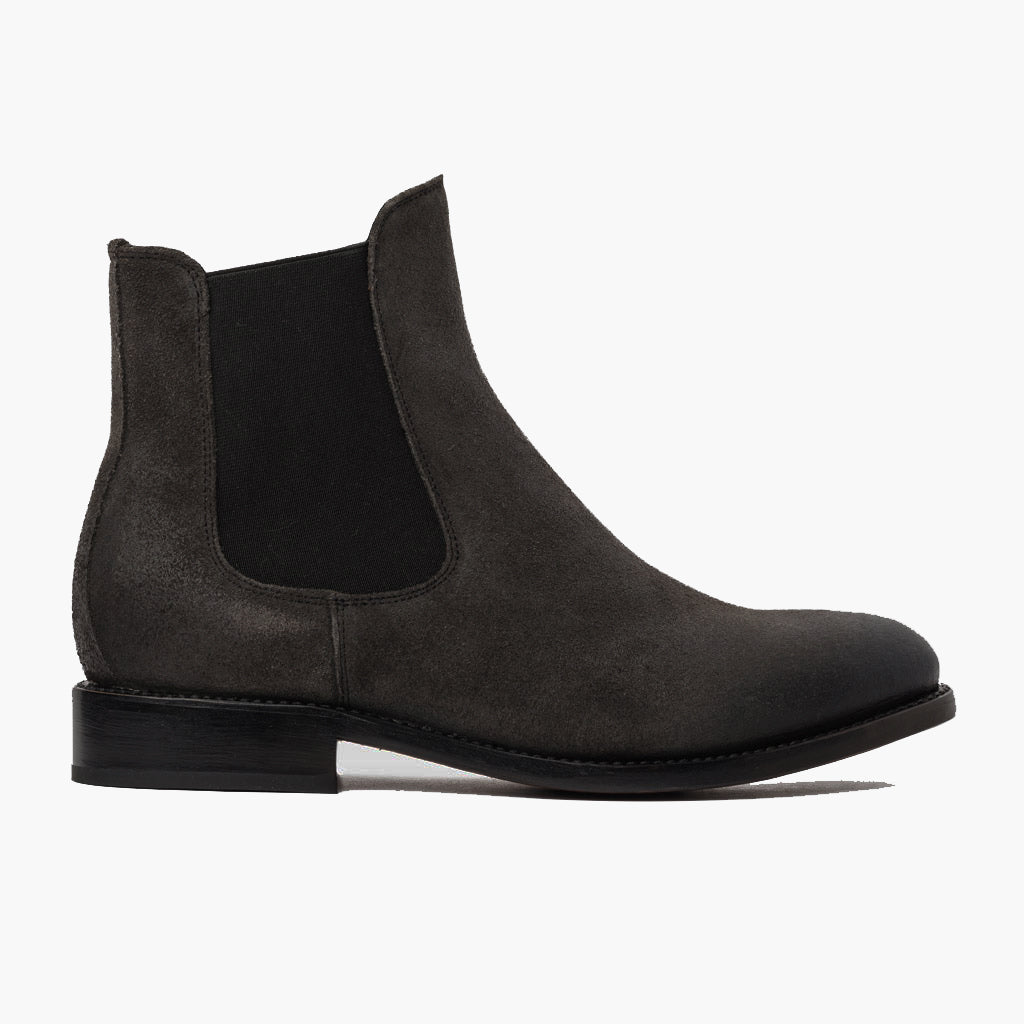 Grey Full-Grain leather Boots - Рантовая конструкция Goodyear Welt и носок обуви