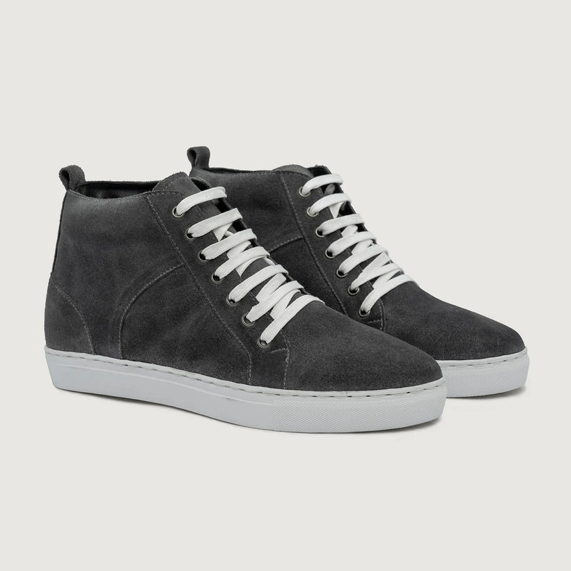 Marty High Top Grey Suede Кожаные кеды для Мужчин