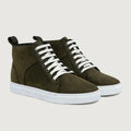 Marty High Top Olive Pullup Кожаные кеды для Мужчин