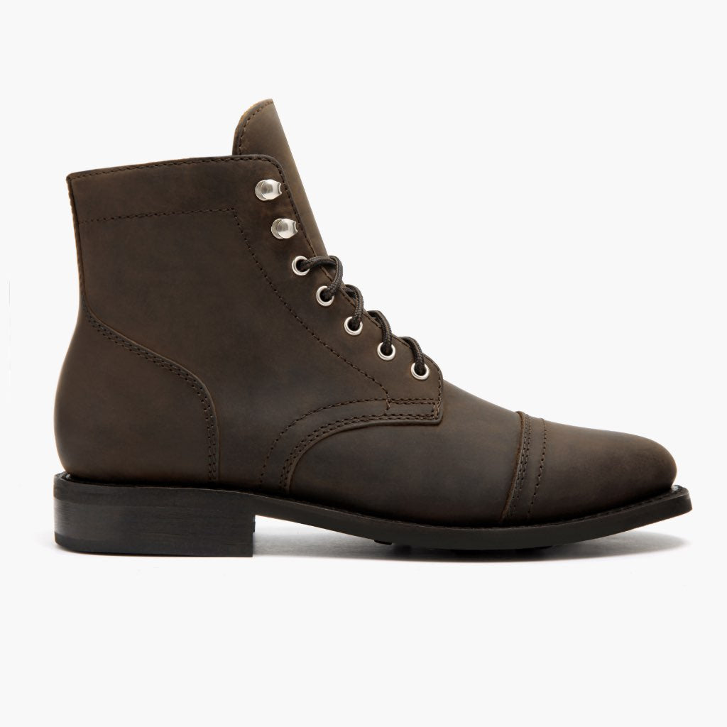 Captain Tobacco Кожаные ботинки для Женщин in Classic Full-Grain Leather - Вид сбоку | Купить в официальном онлайн-магазине