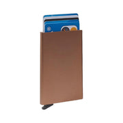 
Classic 100% Full-Grain Leather Card Holder - Вид сзади с усиленными кожаными ремнями и прострочкой