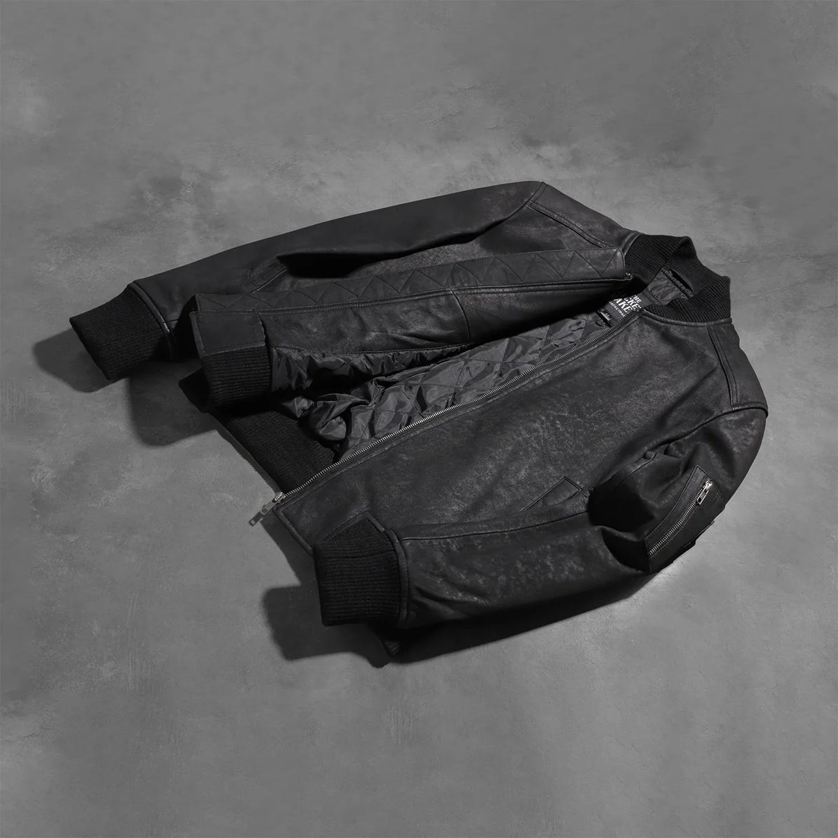 Bomia MA-1 Leather Bomber Jacket – alternate product view 6