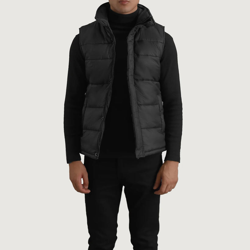 Bryan Черная Puffer Vest мужская