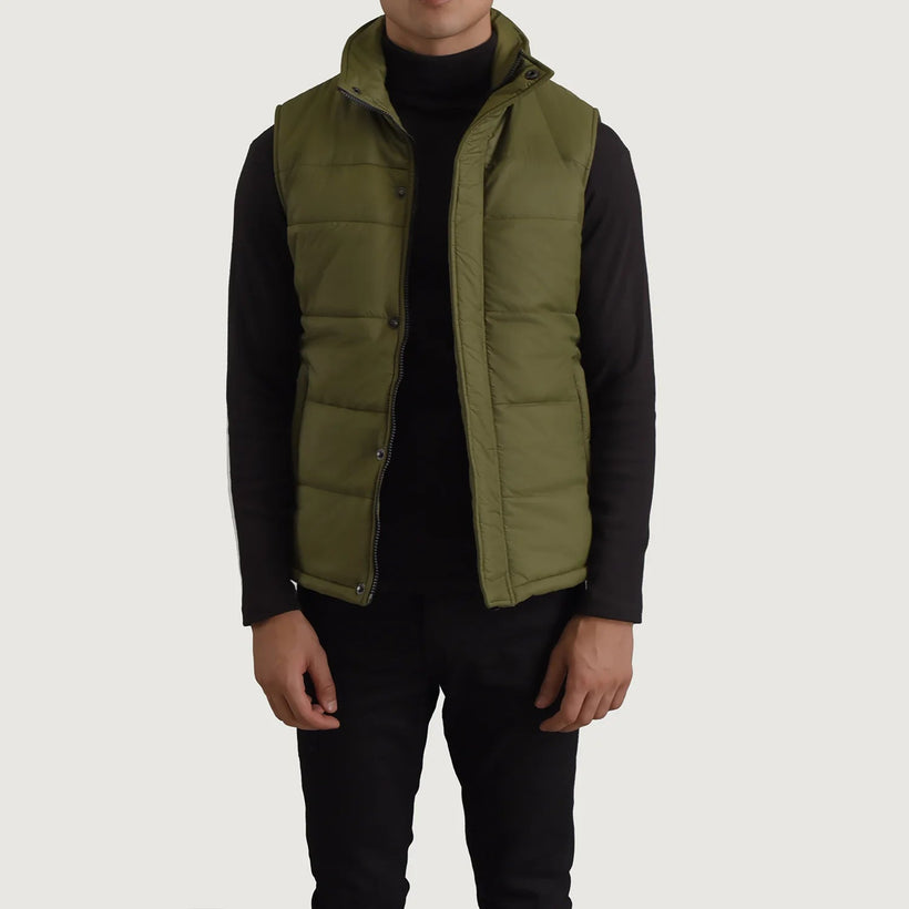 Bryan Зеленая Puffer Vest мужская