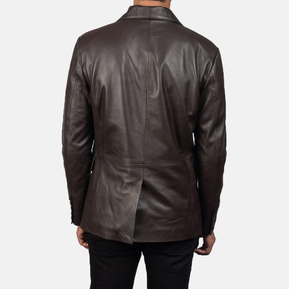 Authentic Sheepskin Leather with Semi-aniline Finish Grain Texture &amp; Heavy-Duty Seam Stitching Detail