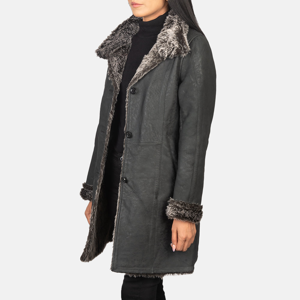 
Erica Shearling Кожаное пальто для Женщин – alternate product view 2