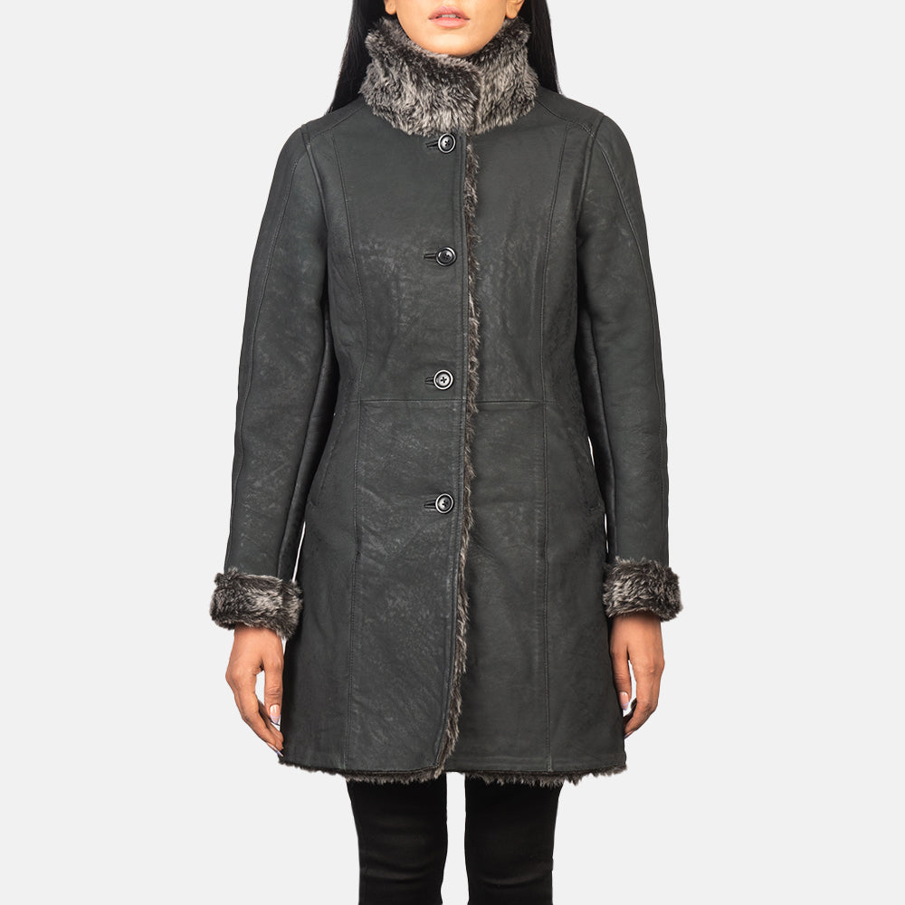 
Erica Shearling Кожаное пальто для Женщин – alternate product view 4