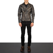 Faisor Mocha Biker Jacket – alternate product view 3