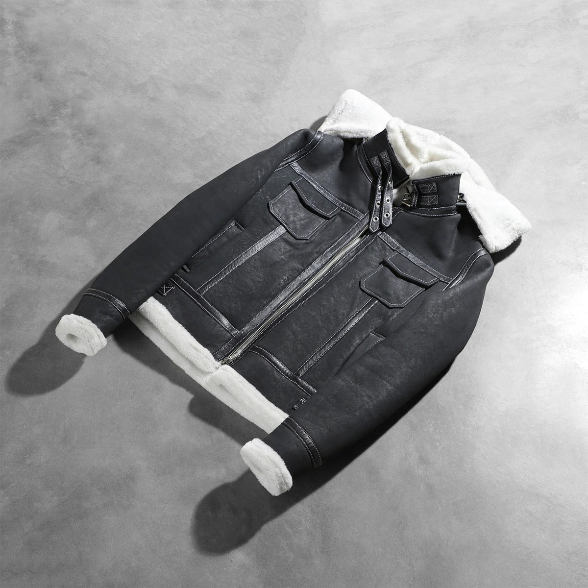 Fiona Hooded Shearling Jacket – alternate product view 8