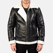 
Francis B-3 Черный Кожаный бомбер для Мужчин – alternate product view 1
