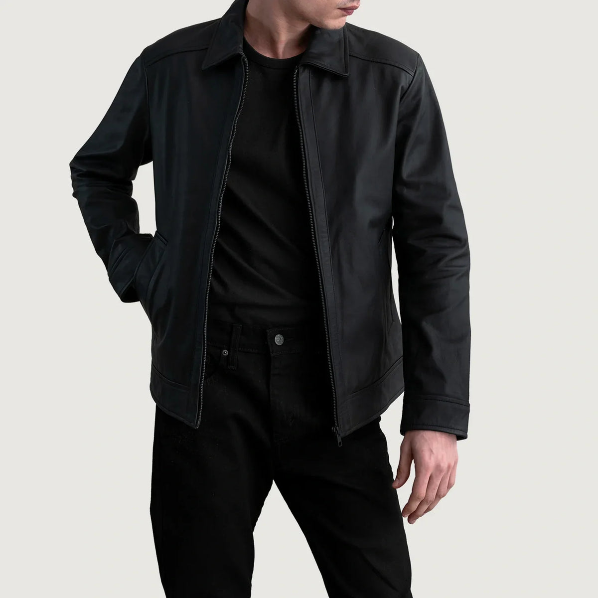 Inferno Leather Brown Jacket – alternate product view 1