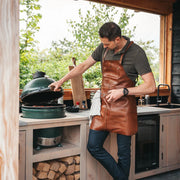 Classic 100% Full-Grain leather Goods - Back View Showing Tailored Shoulder Fit &amp; Clean Hemline