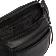Solid Antique Brass Hardware &amp; Heavy-Duty Dual Zipper Detail on Jack Full-Grain Leather Belt Bag