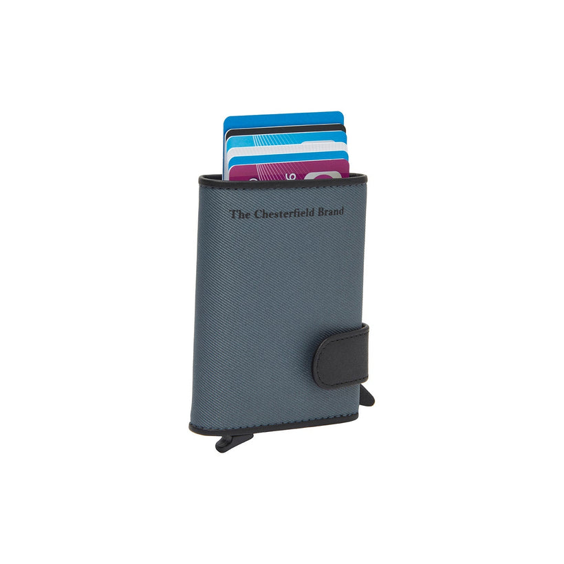 Delsbo Full-Grain Leather Card Holder in Classic 100% Full-Grain Leather - Full Exterior Front Profile View | Buy Online