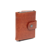 
Cognac Leather Card Holder Lesina, detail view 5