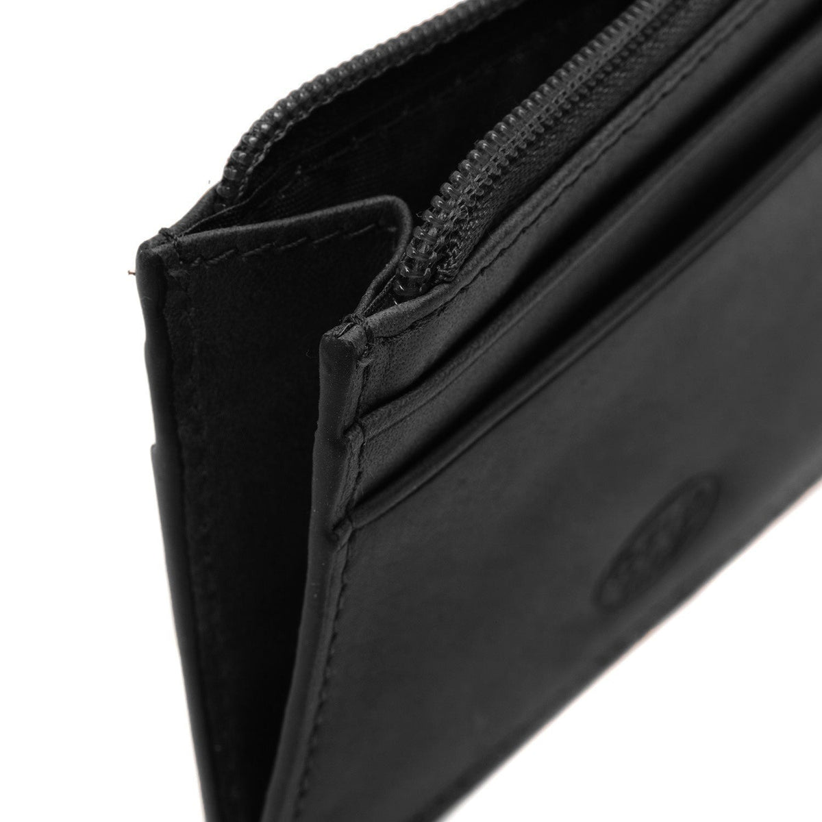 
Classic 100% Full-Grain leather Wallet - Вид сзади с усиленными кожаными ремнями и прострочкой