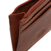 
Cognac Leather Card Кожаное портмоне, detail view 3