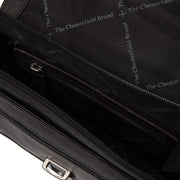 
Solid Antique Brass Hardware & Heavy-Duty Dual Zipper Detail on Lucca Кожаная сумка-кроссбоди