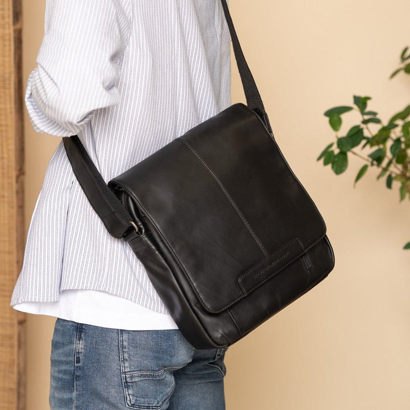 Raphael Full-Grain Leather Crossbody Bag мужская