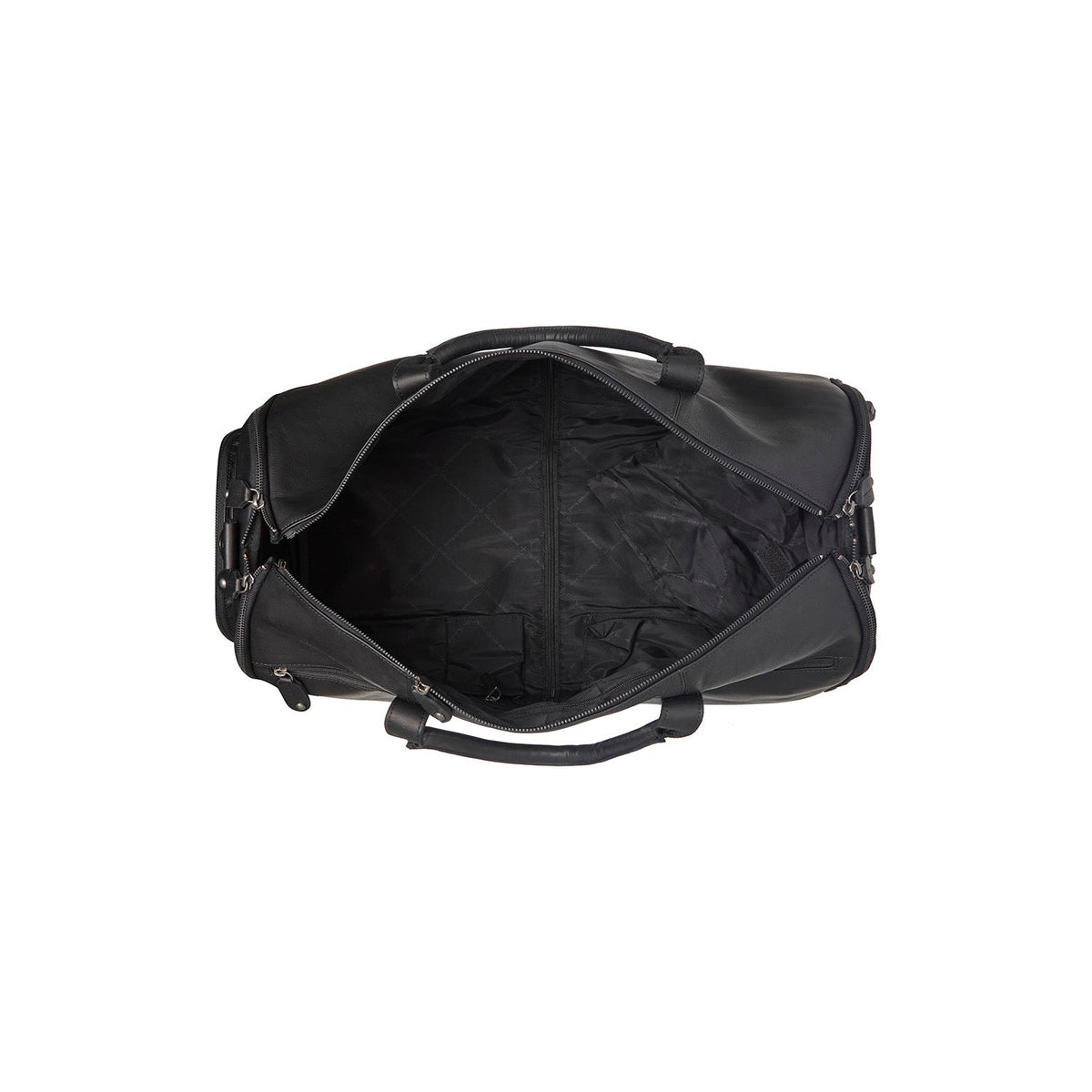 Interior View Showing Quilted Viscose Lining &amp; Dual Inside Utility Storage Pockets